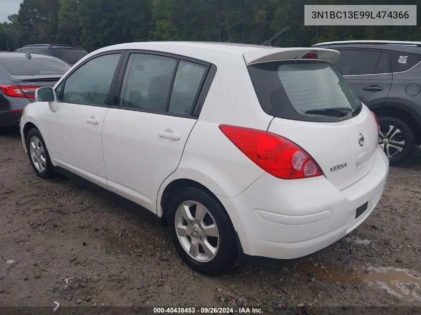 2009 Nissan Versa 1.8S VIN: 3N1BC13E99L474366 Lot: 40438453