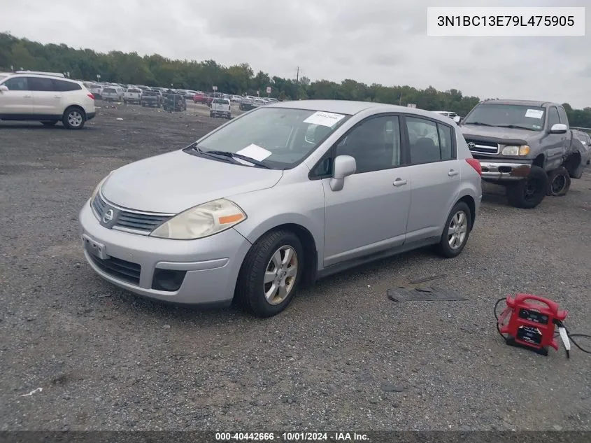 2009 Nissan Versa 1.8S VIN: 3N1BC13E79L475905 Lot: 40442666