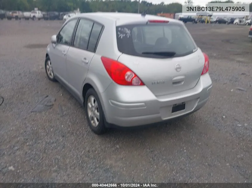 2009 Nissan Versa 1.8S VIN: 3N1BC13E79L475905 Lot: 40442666