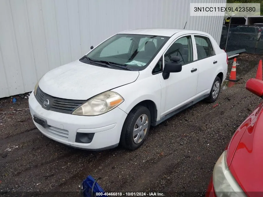 2009 Nissan Versa S/Sl VIN: 3N1CC11EX9L423580 Lot: 40466818