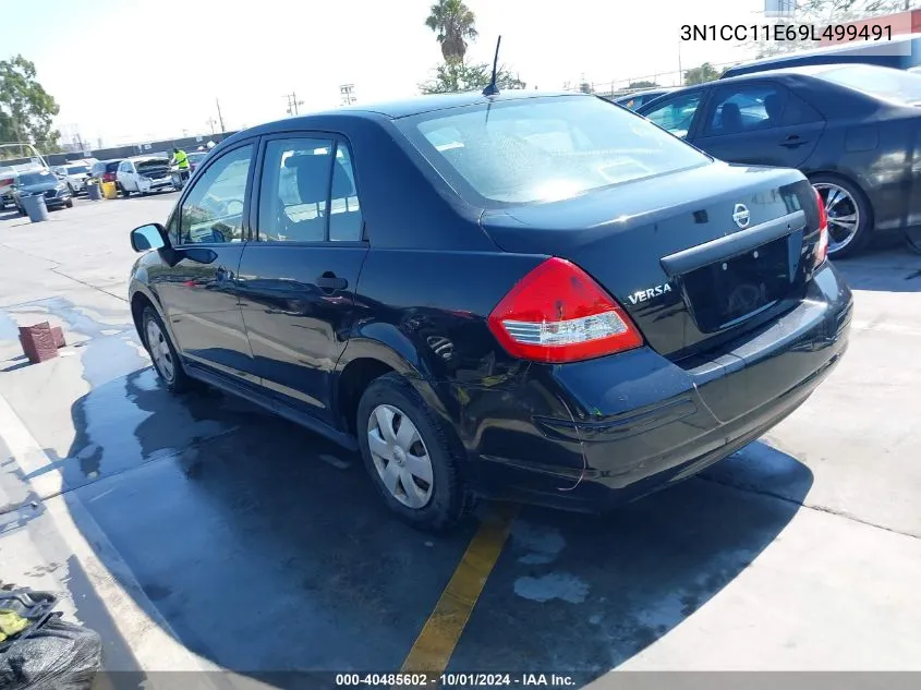 2009 Nissan Versa 1.6 VIN: 3N1CC11E69L499491 Lot: 40485602