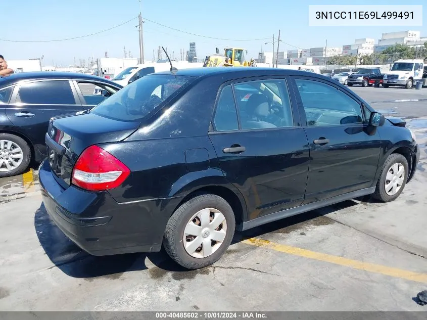 2009 Nissan Versa 1.6 VIN: 3N1CC11E69L499491 Lot: 40485602