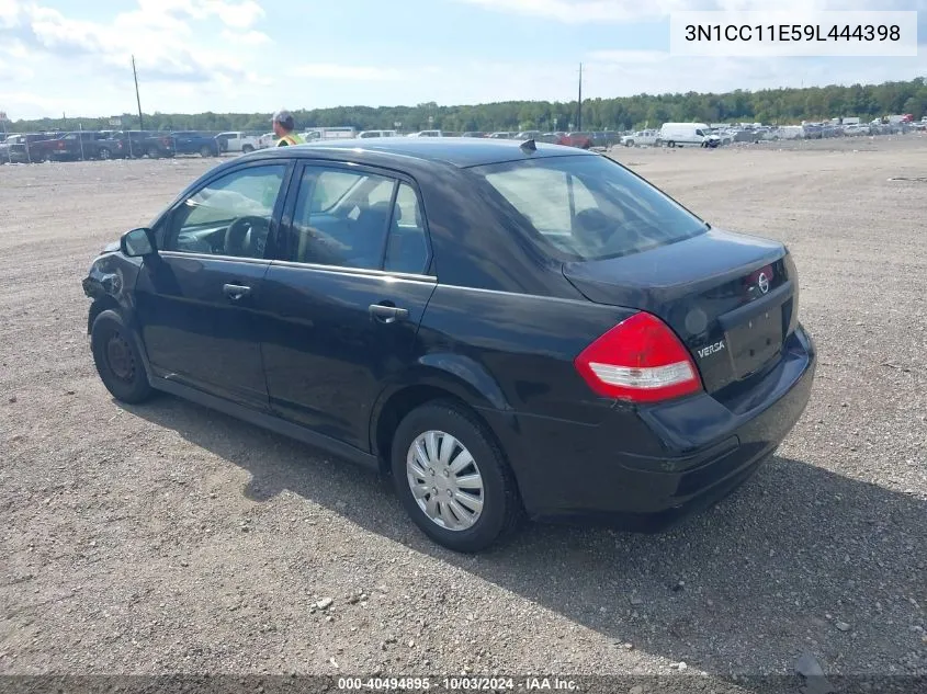 2009 Nissan Versa 1.6 VIN: 3N1CC11E59L444398 Lot: 40494895