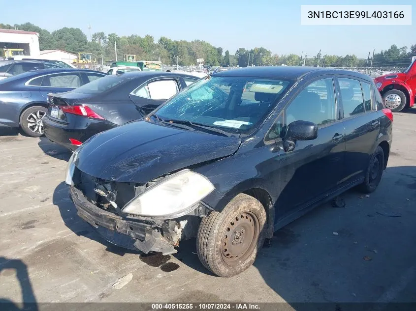 2009 Nissan Versa 1.8S VIN: 3N1BC13E99L403166 Lot: 40515255