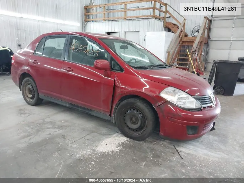 2009 Nissan Versa 1.8S VIN: 3N1BC11E49L41281 Lot: 40557655