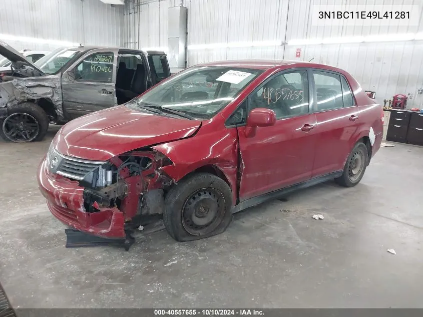 2009 Nissan Versa 1.8S VIN: 3N1BC11E49L41281 Lot: 40557655