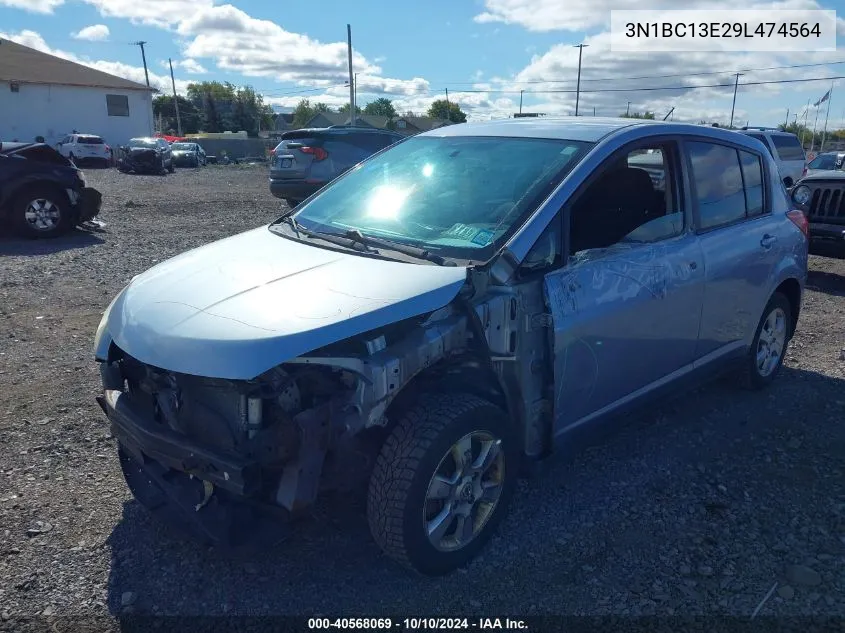 2009 Nissan Versa 1.8S VIN: 3N1BC13E29L474564 Lot: 40568069