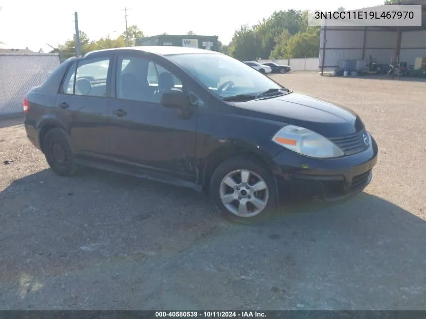 2009 Nissan Versa 1.6 VIN: 3N1CC11E19L467970 Lot: 40580539