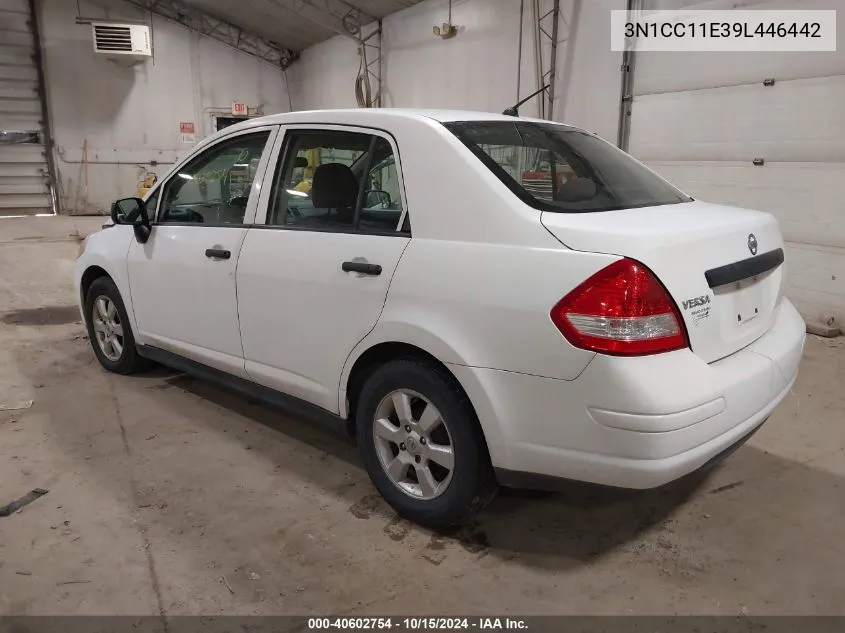 2009 Nissan Versa 1.6 VIN: 3N1CC11E39L446442 Lot: 40602754