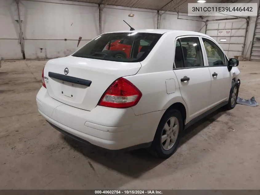 2009 Nissan Versa 1.6 VIN: 3N1CC11E39L446442 Lot: 40602754