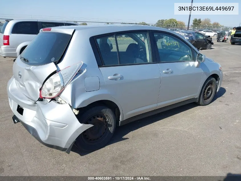 2009 Nissan Versa 1.8S VIN: 3N1BC13E69L449697 Lot: 40603591