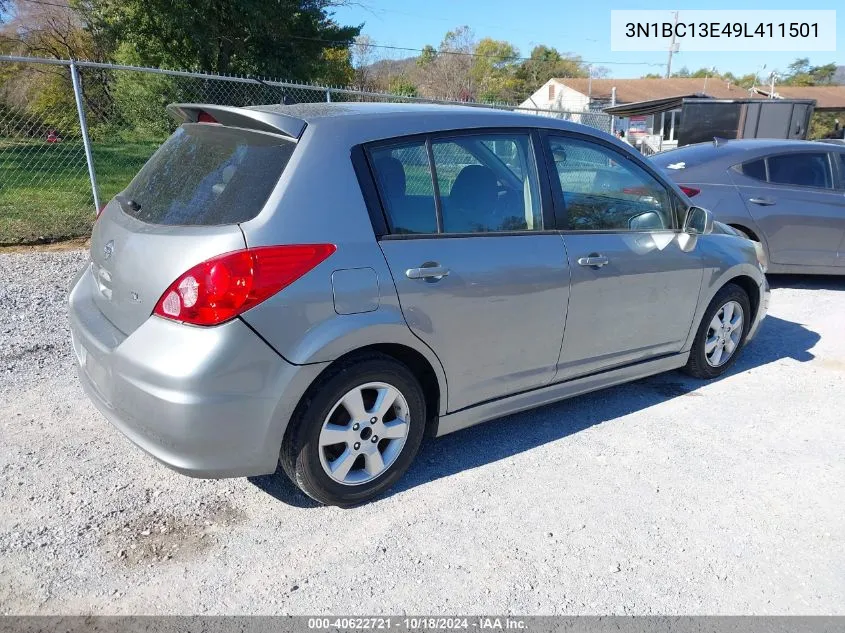 2009 Nissan Versa 1.8Sl VIN: 3N1BC13E49L411501 Lot: 40622721