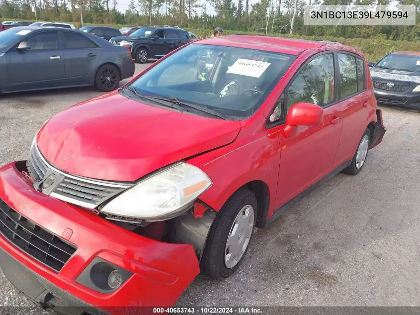 2009 Nissan Versa 1.8S VIN: 3N1BC13E39L479594 Lot: 40653743