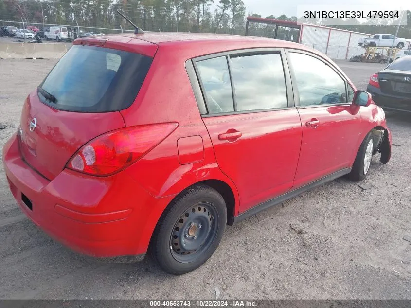 2009 Nissan Versa 1.8S VIN: 3N1BC13E39L479594 Lot: 40653743