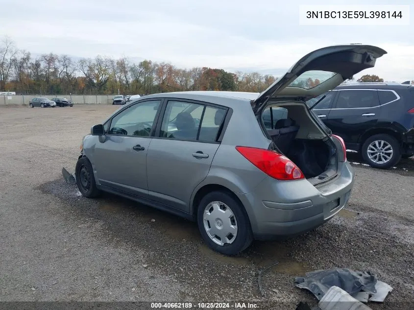 2009 Nissan Versa 1.8S VIN: 3N1BC13E59L398144 Lot: 40662189