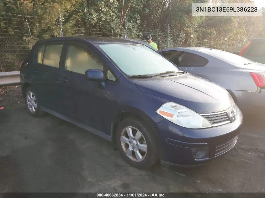 2009 Nissan Versa 1.8Sl VIN: 3N1BC13E69L386228 Lot: 40662834