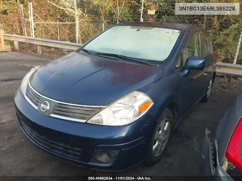 2009 Nissan Versa 1.8Sl VIN: 3N1BC13E69L386228 Lot: 40662834