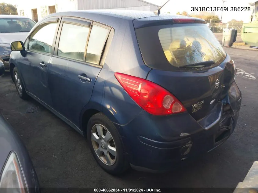 2009 Nissan Versa 1.8Sl VIN: 3N1BC13E69L386228 Lot: 40662834