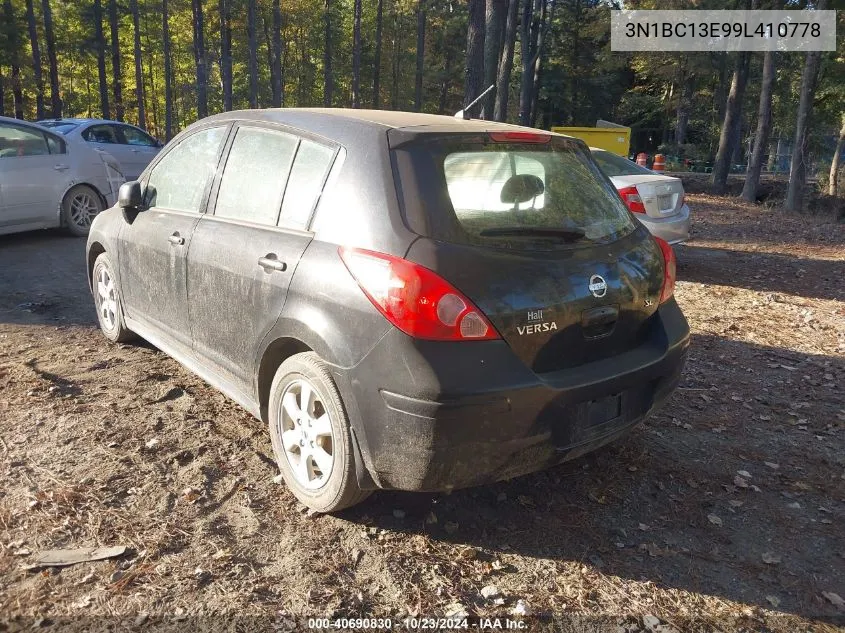 2009 Nissan Versa 1.8Sl VIN: 3N1BC13E99L410778 Lot: 40690830