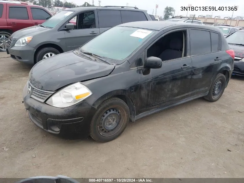 2009 Nissan Versa S/Sl VIN: 3N1BC13E59L401365 Lot: 40716597