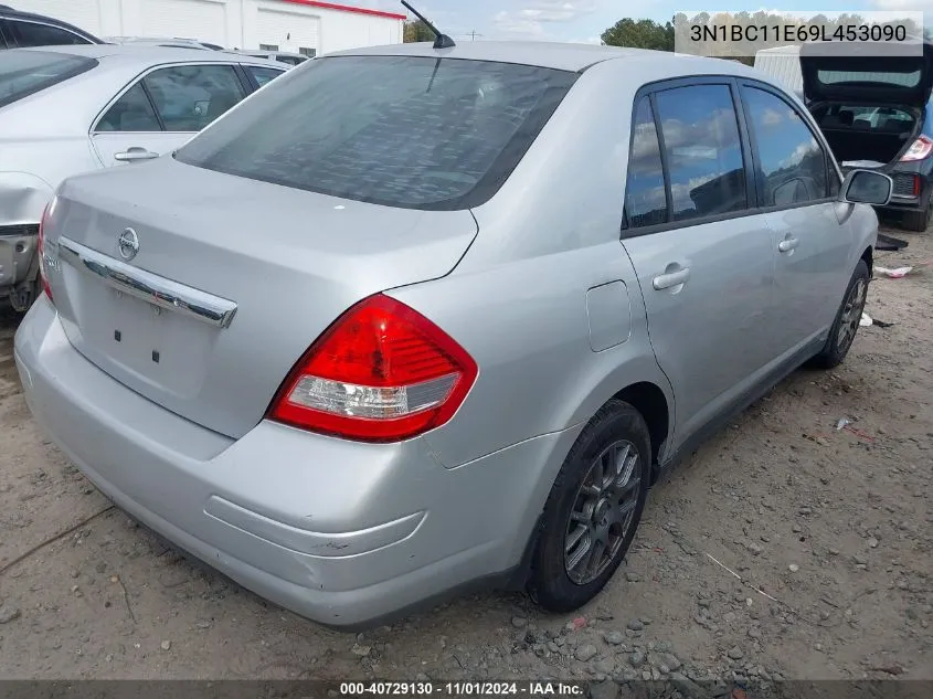 2009 Nissan Versa 1.8S VIN: 3N1BC11E69L453090 Lot: 40729130