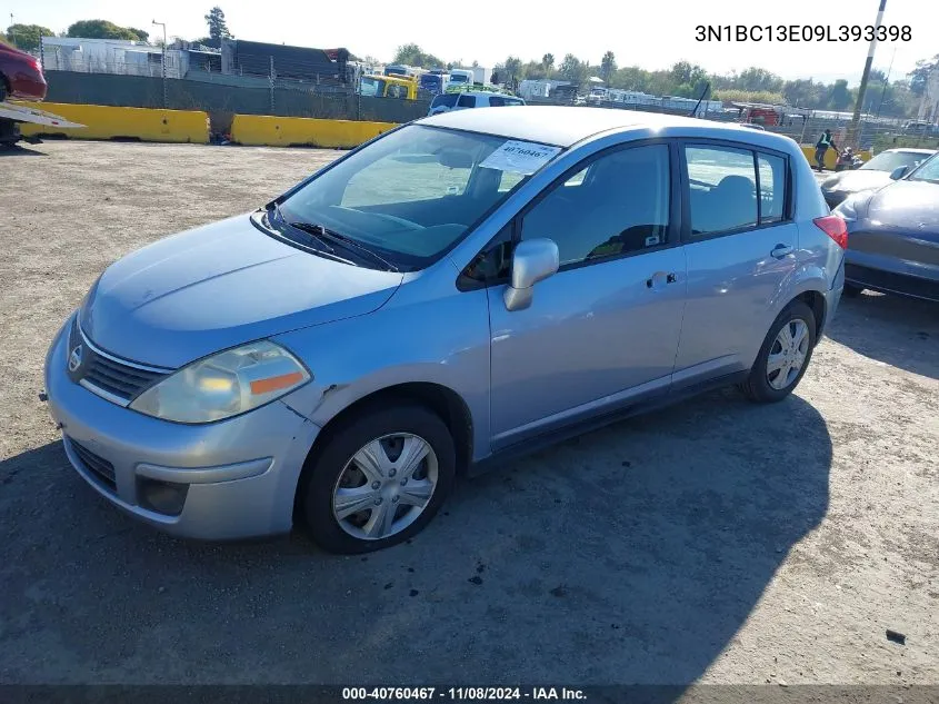 2009 Nissan Versa 1.8Sl VIN: 3N1BC13E09L393398 Lot: 40760467