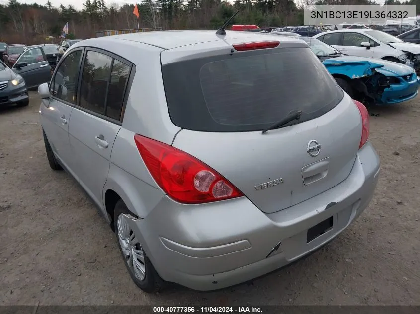 2009 Nissan Versa 1.8S VIN: 3N1BC13E19L364332 Lot: 40777356