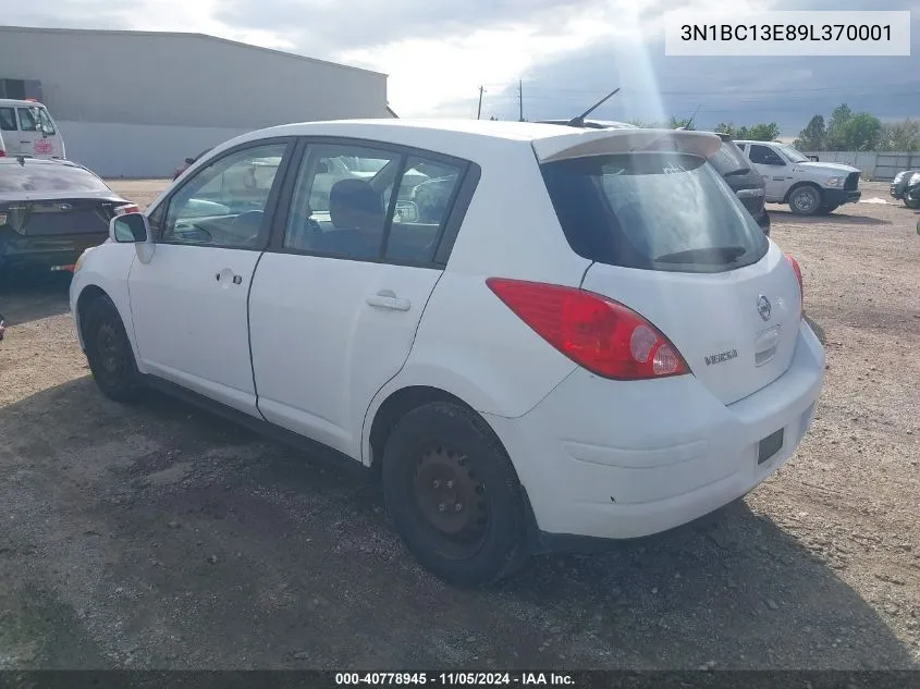 2009 Nissan Versa 1.8S VIN: 3N1BC13E89L370001 Lot: 40778945