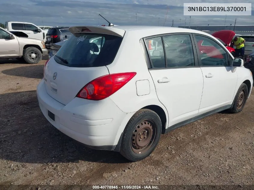 2009 Nissan Versa 1.8S VIN: 3N1BC13E89L370001 Lot: 40778945