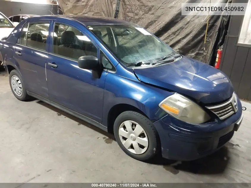 3N1CC11E09L450982 2009 Nissan Versa 1.6