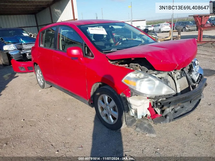 2009 Nissan Versa 1.8Sl VIN: 3N1BC13E69L408647 Lot: 40791614