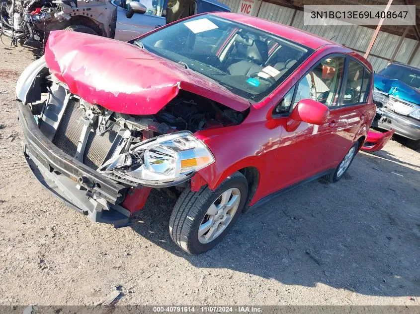 2009 Nissan Versa 1.8Sl VIN: 3N1BC13E69L408647 Lot: 40791614