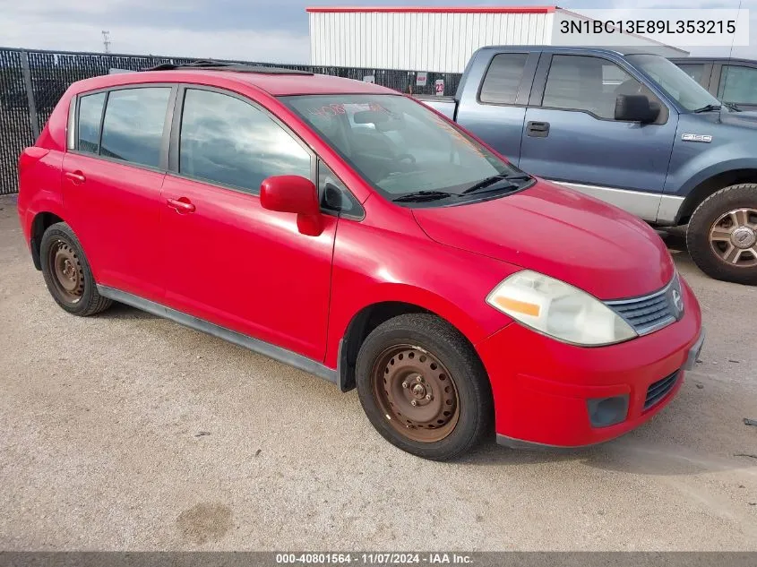 2009 Nissan Versa 1.8S VIN: 3N1BC13E89L353215 Lot: 40801564