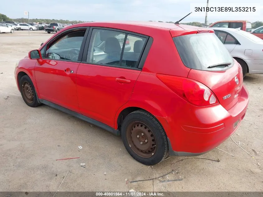 2009 Nissan Versa 1.8S VIN: 3N1BC13E89L353215 Lot: 40801564