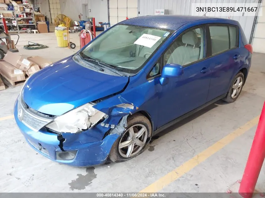 2009 Nissan Versa 1.8S VIN: 3N1BC13E89L471667 Lot: 40814340