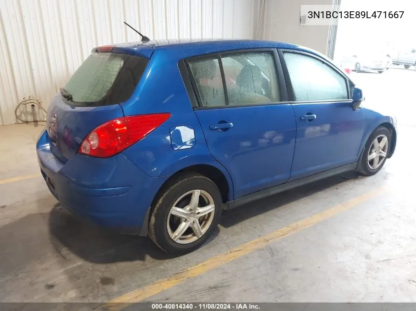 2009 Nissan Versa 1.8S VIN: 3N1BC13E89L471667 Lot: 40814340