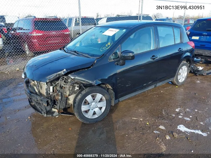 2009 Nissan Versa 1.8S VIN: 3N1BC13E99L430951 Lot: 40888379