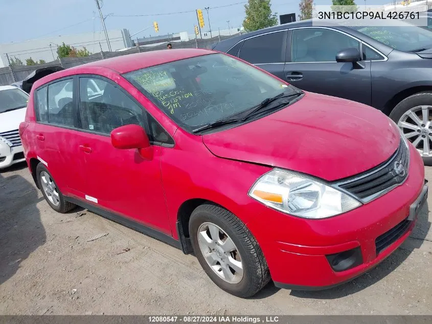 2010 Nissan Versa 1.8Sl VIN: 3N1BC1CP9AL426761 Lot: 12080547