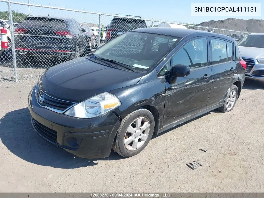 2010 Nissan Versa 1.8Sl VIN: 3N1BC1CP0AL411131 Lot: 12088276