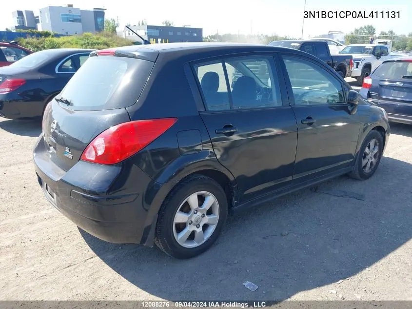 2010 Nissan Versa 1.8Sl VIN: 3N1BC1CP0AL411131 Lot: 12088276