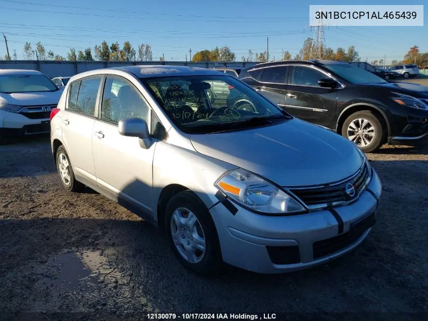 2010 Nissan Versa 1.8S VIN: 3N1BC1CP1AL465439 Lot: 12130079