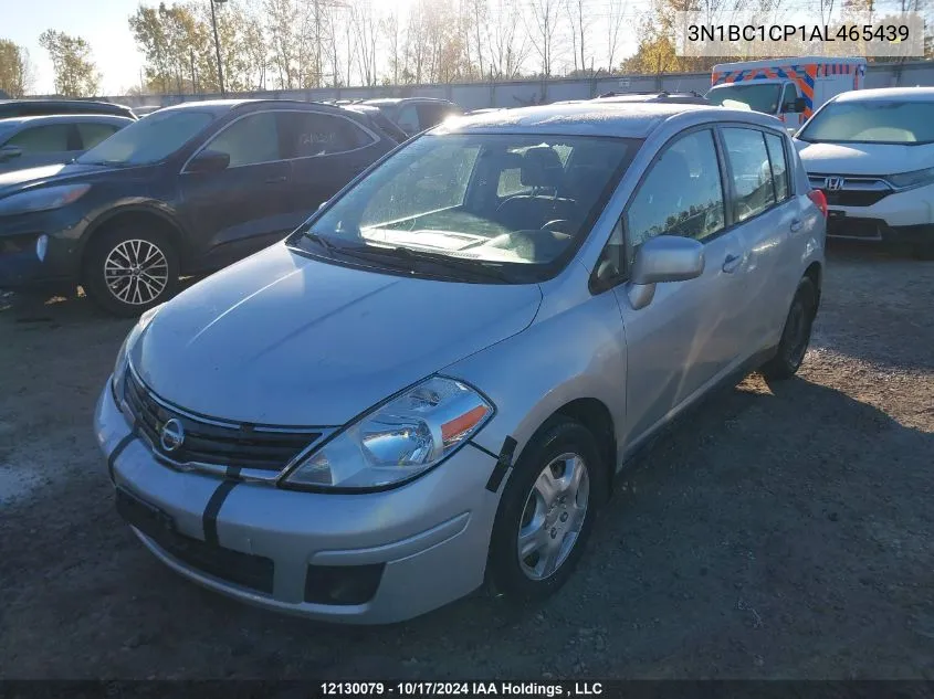 2010 Nissan Versa 1.8S VIN: 3N1BC1CP1AL465439 Lot: 12130079