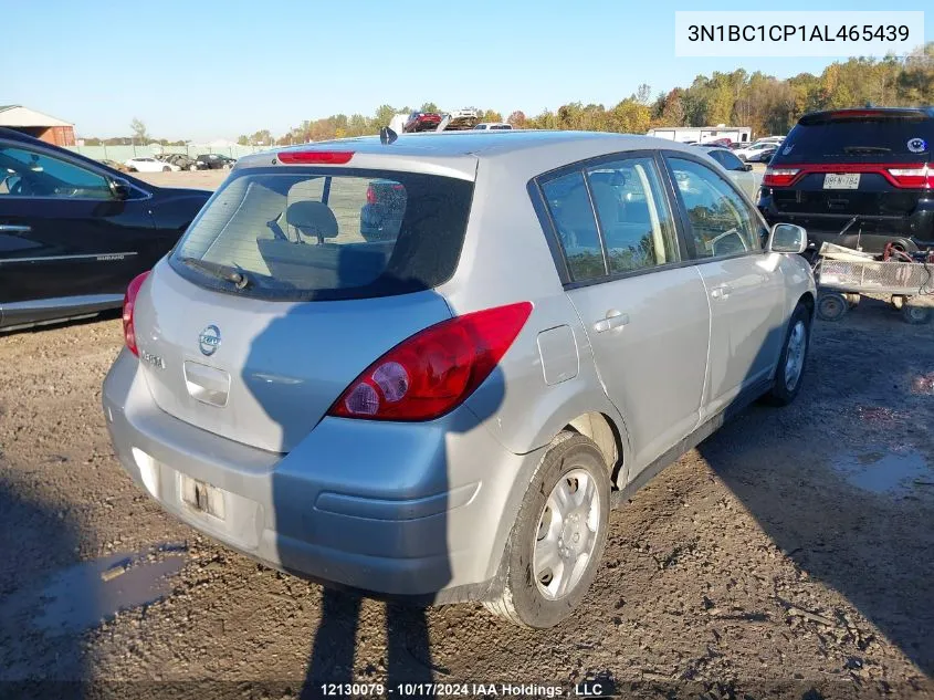 2010 Nissan Versa 1.8S VIN: 3N1BC1CP1AL465439 Lot: 12130079