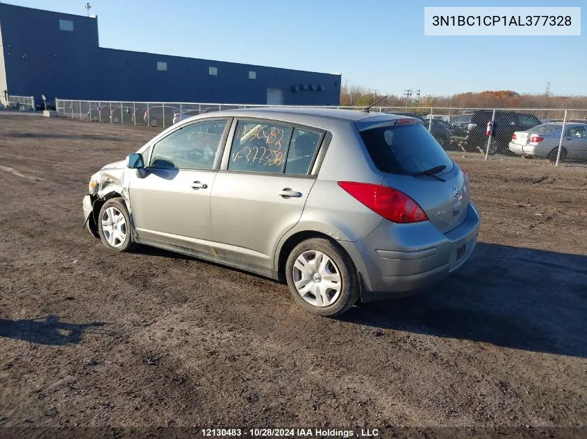 2010 Nissan Versa VIN: 3N1BC1CP1AL377328 Lot: 12130483