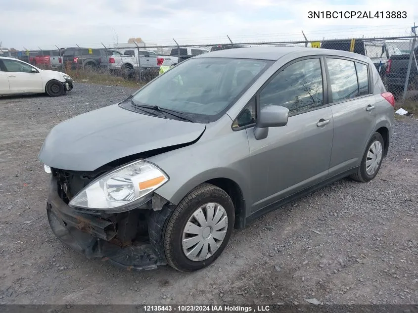 2010 Nissan Versa S/Sl VIN: 3N1BC1CP2AL413883 Lot: 12135443