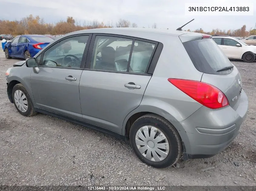 2010 Nissan Versa S/Sl VIN: 3N1BC1CP2AL413883 Lot: 12135443