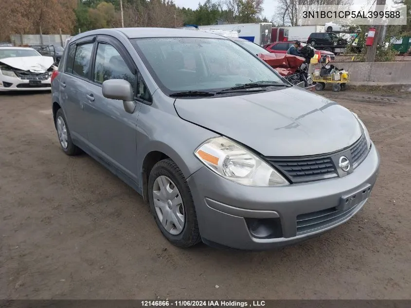 2010 Nissan Versa 1.8S VIN: 3N1BC1CP5AL399588 Lot: 12146866