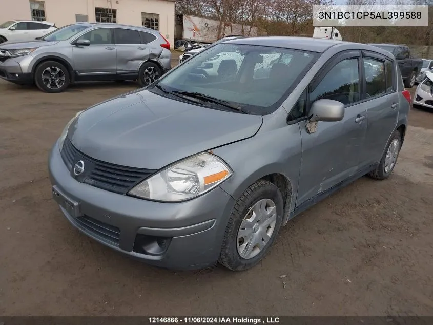 2010 Nissan Versa 1.8S VIN: 3N1BC1CP5AL399588 Lot: 12146866