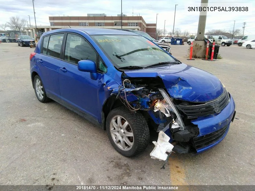 2010 Nissan Versa 1.8 S VIN: 3N1BC1CP5AL393838 Lot: 20181470