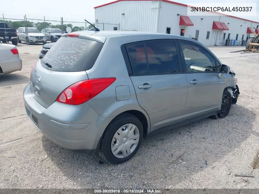 2010 Nissan Versa 1.8S VIN: 3N1BC1CP6AL450337 Lot: 39359816